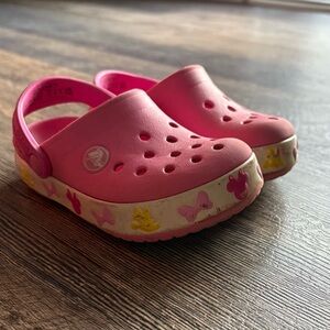 Minnie Mouse Crocs - size 8 Toddler